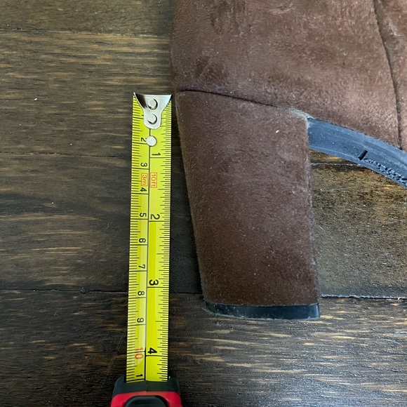 Brown Suede Block Heels - Picture 3 of 3